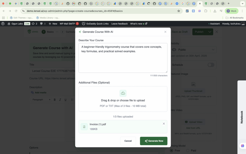 WordPress LMS