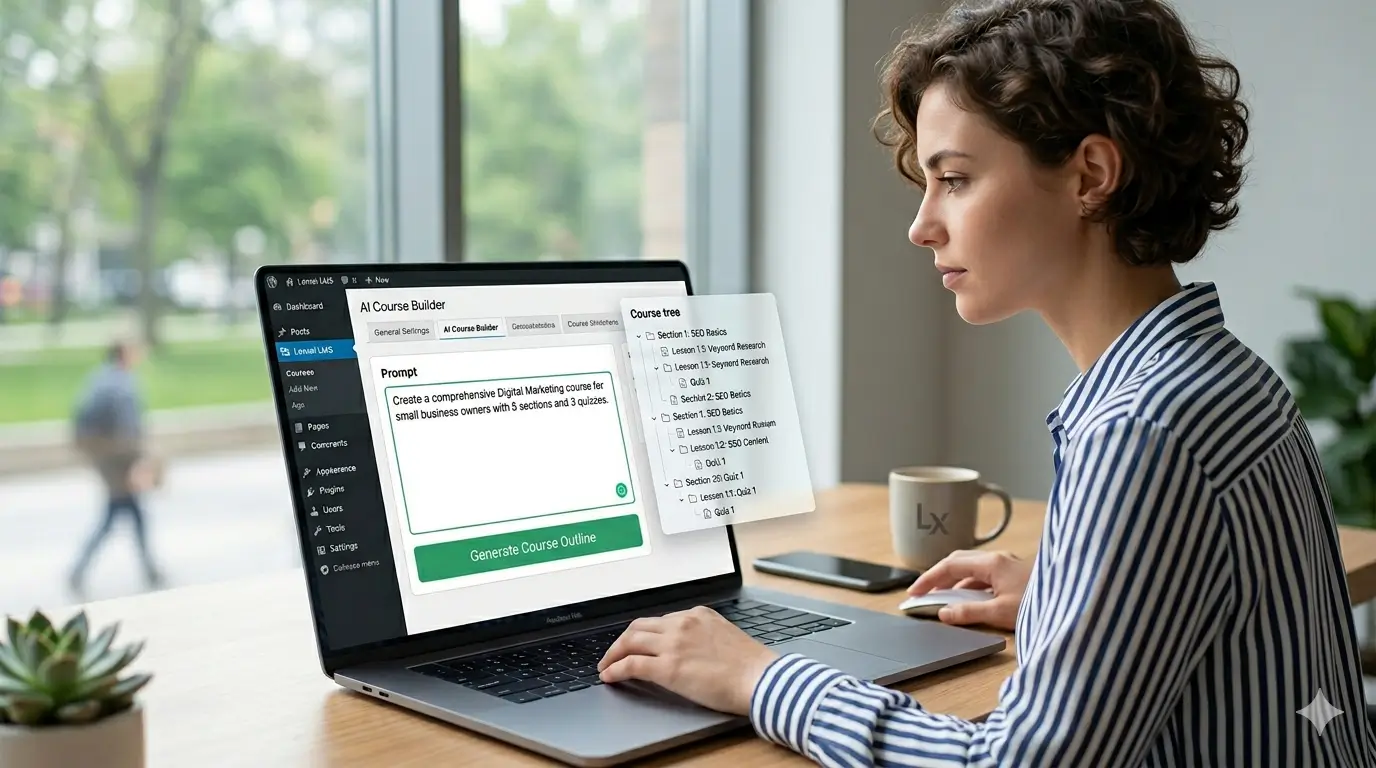 Fill a WordPress LMS with AI-Generated Course Content